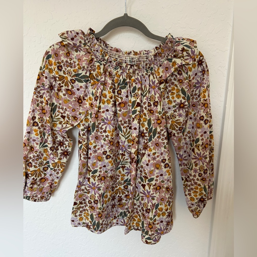 Peasant-style floral top, Sonoma, XS